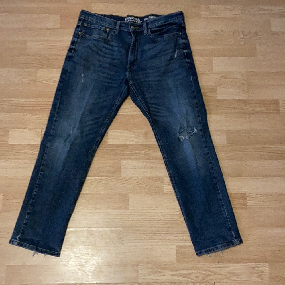 Levi’s signature regular taper S47 distressed jeans